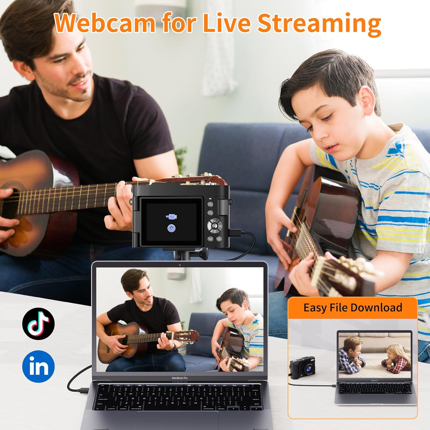 Digital Camera,UHD Autofocus Vlogging Camera with 16X Digital Zoom,2.8 Inch 180° Flip Screen Photo Camera with 32GB SD Card for Teenagers, Beginners,Adults