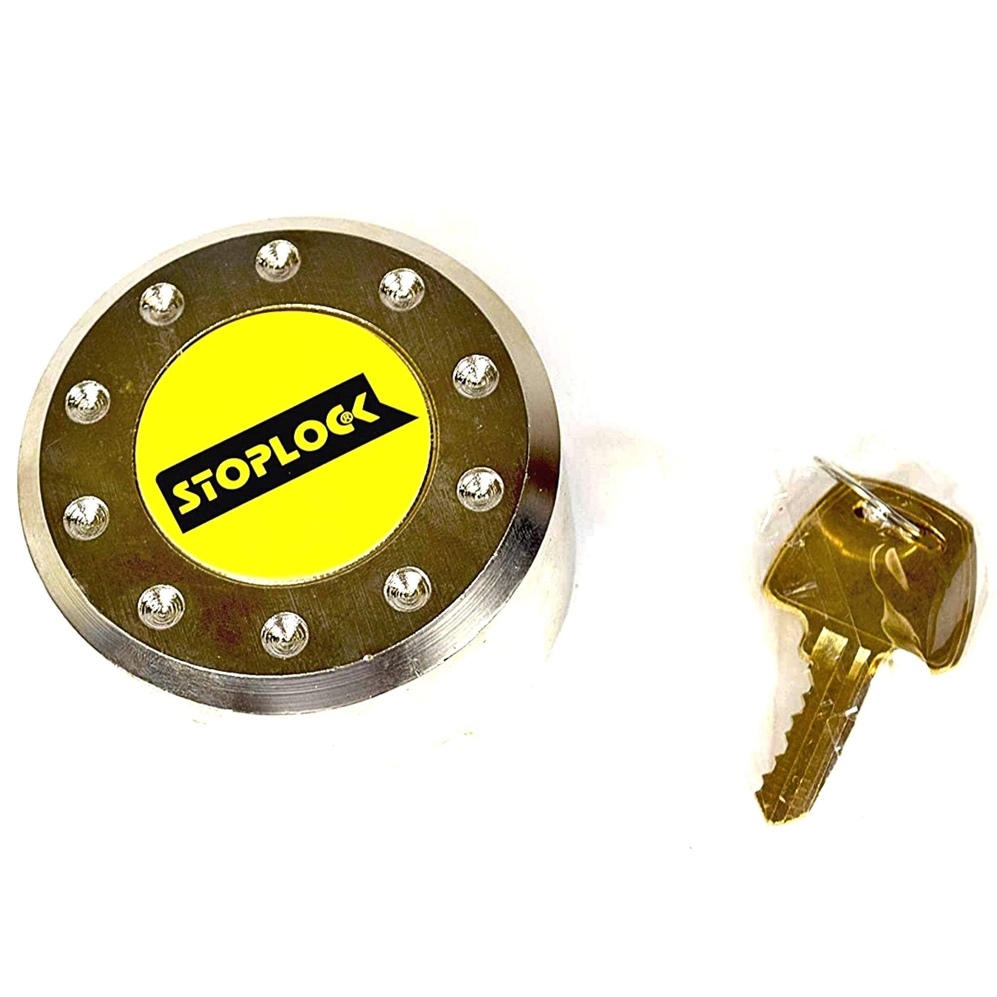 Stoplock Wheel Clamp HG 400-00 - Anti-Theft Lock Device for Small-Wheeled Cars Caravans Trailers With 13" to 15" Wheels , Yellow