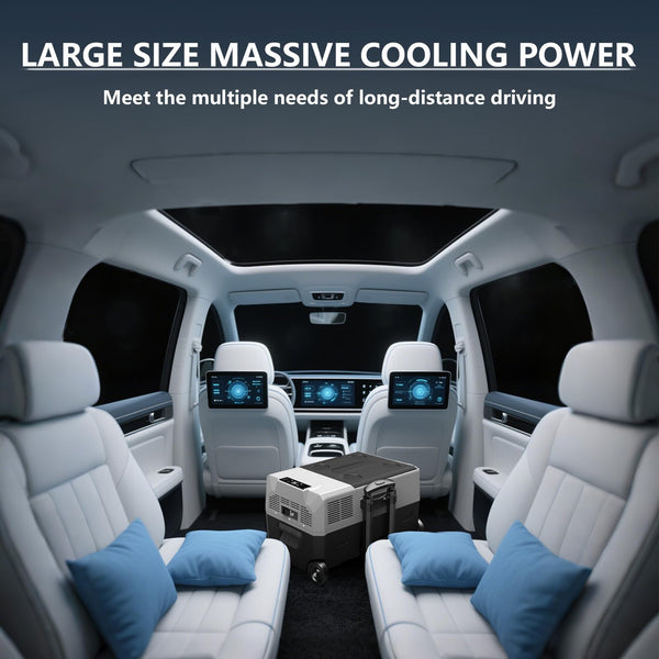 Alpicool CX30 30L Compressor Car Refrigerator, Portable Camping Fridge DC 12v Freezer for Truck, Campervan, RV, Boat, -20℃ to 20℃, with Telescopic Handle, USB Socket