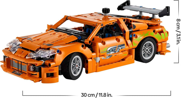 LEGO Technic Fast and Furious Toyota Supra MK4 Toy Car - 6 Cylinder Engine & Opening Doors - Model Kits for 9+ Years Old Boys & Girls or Adult Motorsport Fans - Birthday Gift Idea - 42204