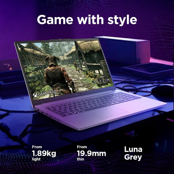 Lenovo LOQ Essential | 15 inch Full HD Gaming Laptop | Intel Core i5-12450HX | 16GB RAM | 1TB SSD | NVIDIA GeForce RTX 3050 | Windows 11 Home | Luna Grey