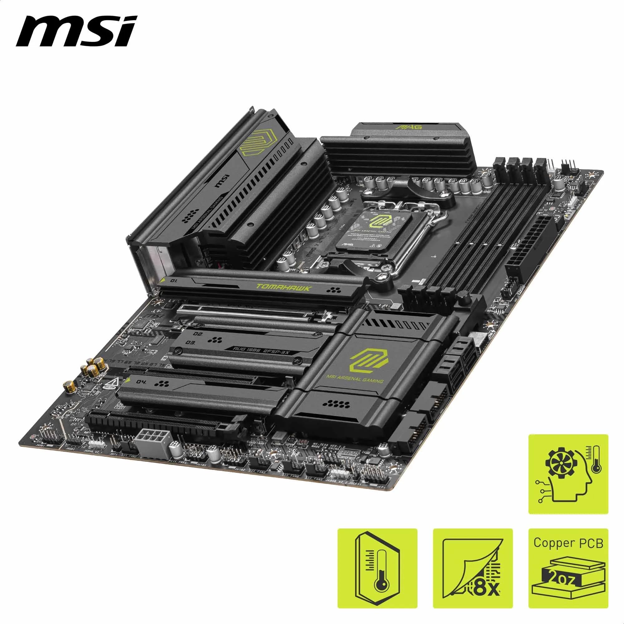 MSI X670E GAMING PLUS WIFI Motherboard, ATX - Supports AMD Ryzen 9000 / 8000 / 7000 Series Processors, AM5 - 80A SPS VRM, DDR5 Memory Boost 7800+ MHz/OC, PCIe 5.0 x16, M.2 Gen5, Wi-Fi 6E