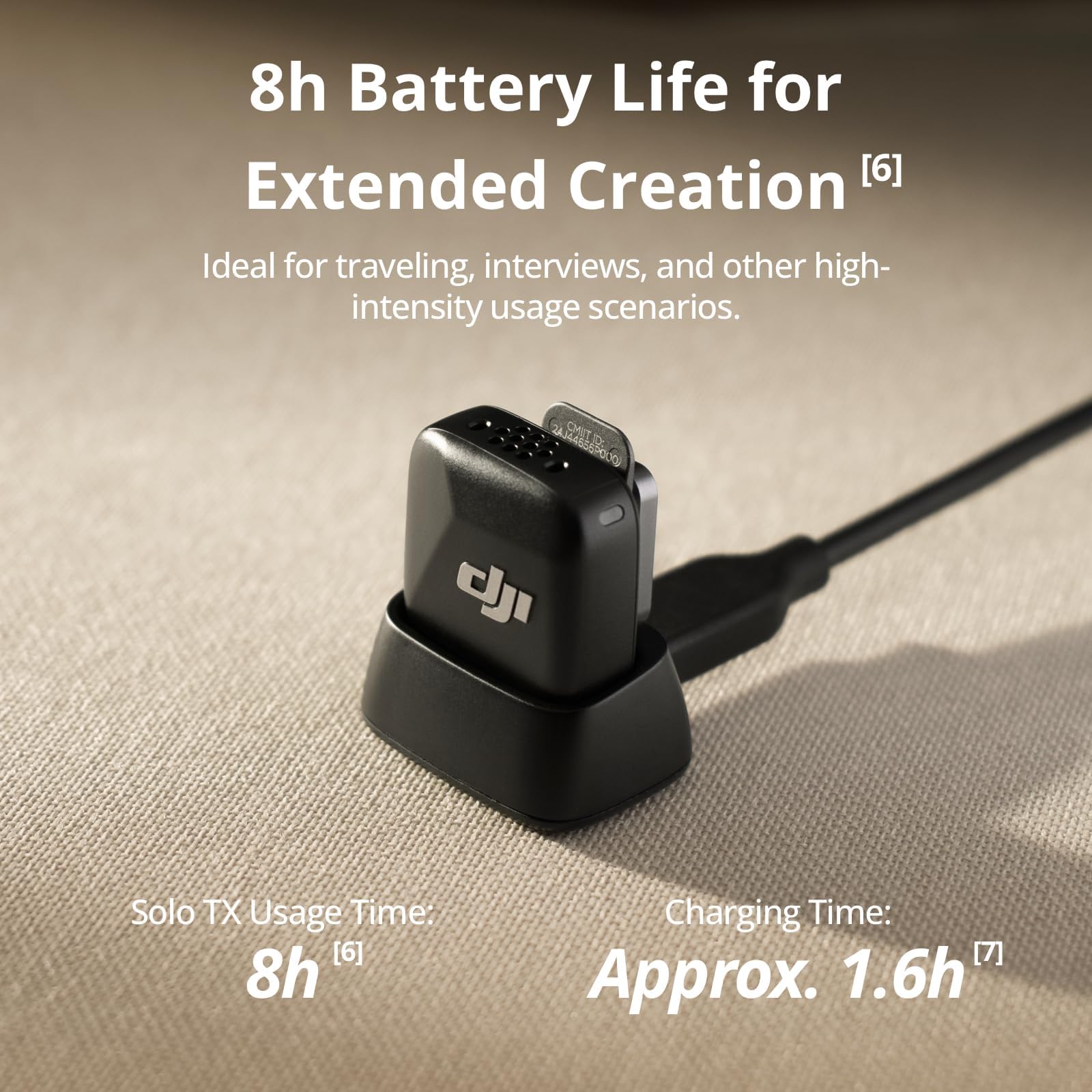 DJI Mic Mini Transmitter (Infinity Black), Wireless Lavalier Microphone, Ultralight, Detail-Rich Audio, OsmoAudio, Noise Cancelling, Clip On Bluetooth Phone Microphone for Camera/iPhone/Android