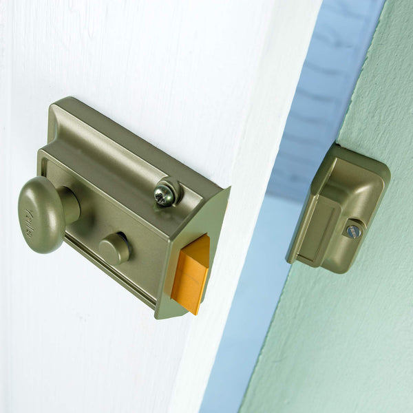 Yale P-77-ENB-PB-60 - Traditional Nightlatch - 60mm - Electro Nickel Brass Finish - Standard Security