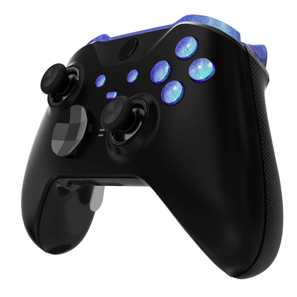 eXtremeRate Chameleon Purple Blue Buttons for Xbox One Elite Series 2 Controller, LB RB LT RT Bumpers Triggers ABXY Start Back Sync Profile Switch Keys for Xbox Elite Series 2 Core Controller