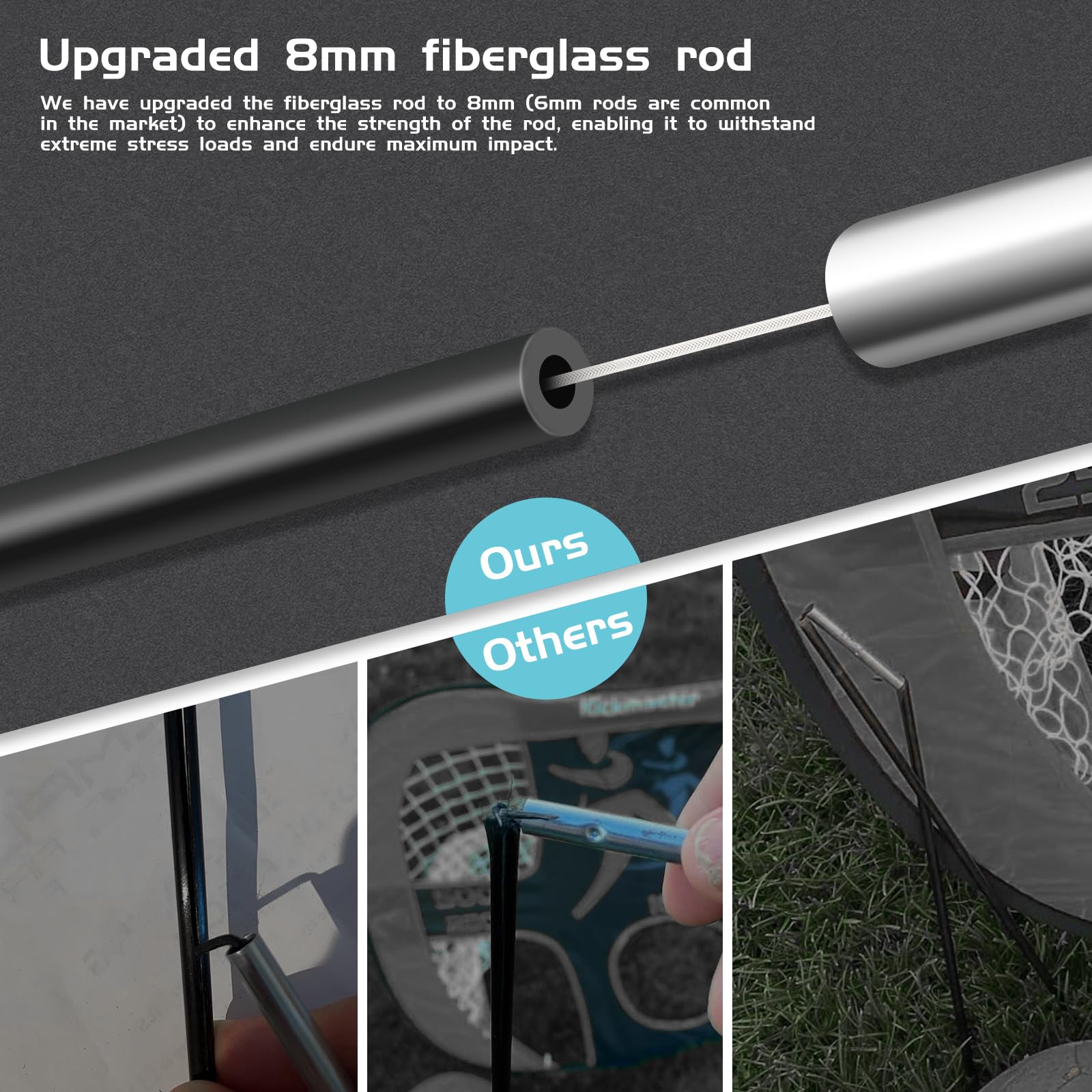 Jubilin Football Goal, 4 Modes Pop Up Football Goals for Kids, Foldable and Portable Soccer Goal net with Carry Bag, Football Training Equipment for