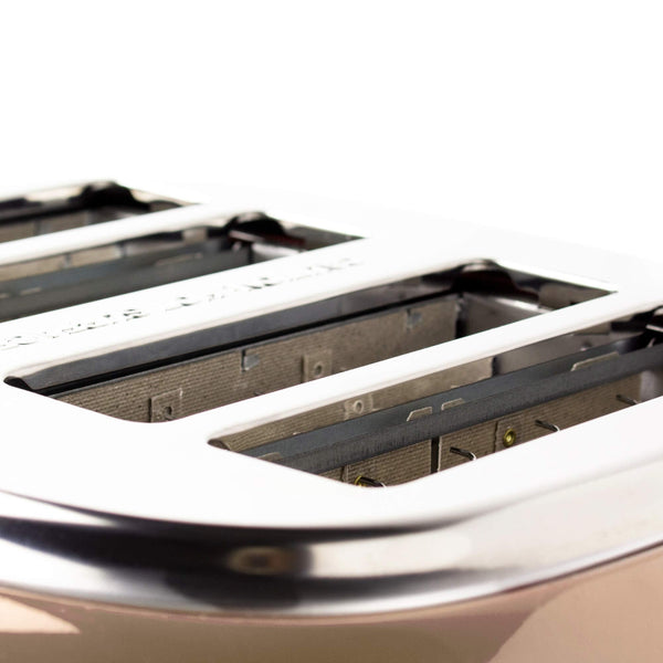 Haden Jersey Putty Retro 4 Slice Toaster - 4 Slot Toaster with Dual Control & Adjustable Browning - Stainless Steel Housing - Essential Kitchen