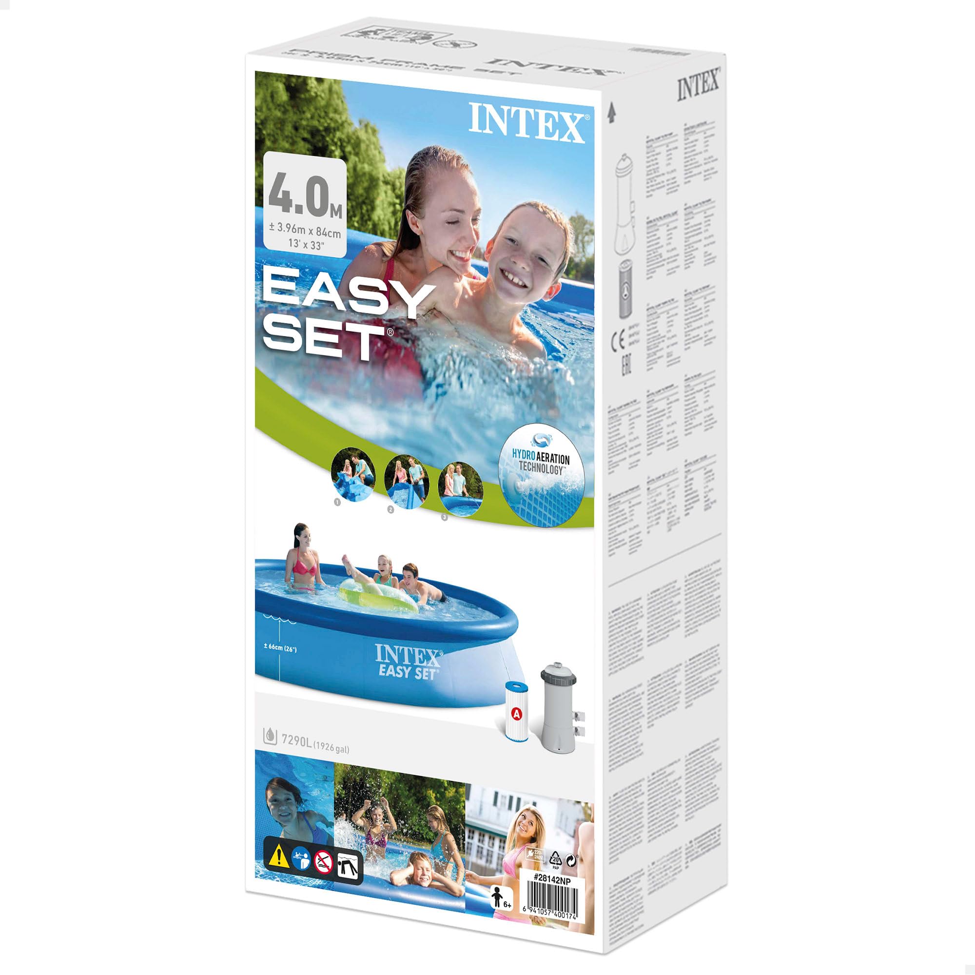 Intex 6ft x 20in Easy Set Swimming Pool #28101, Blue