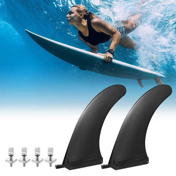 Zocipro Removable Universal SUP Fin, Nylon Safe Reinforced Surfboard Fins, Paddle Board Fins as SUP Fin Replacement Canoe Accessories for Longboard Surfboard, Inflatable Paddle Board, Foam Surfboard