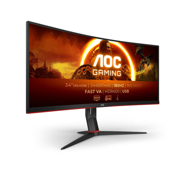 AOC Gaming 25G3ZM/BK - 24.5" 240Hz FHD Monitor, 0.5ms MPRT, FreeSync Premium (1920x1080, HDMI 2.0 x 2, DisplayPort 1.2 x 1, Headphone out (3.5mm)) black/red