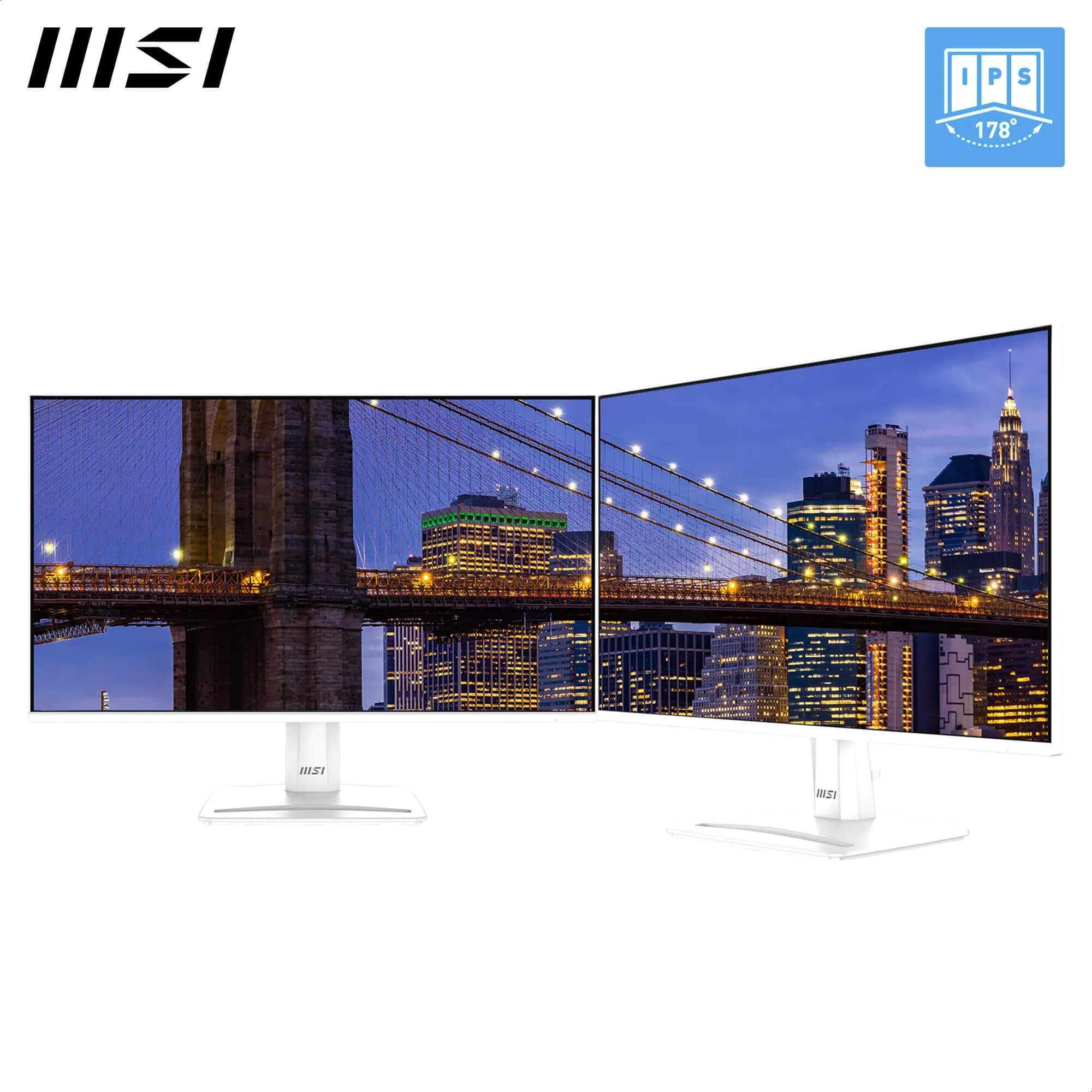 MSI PRO MP273QW E2 27 Inch WQHD Office Monitor - 2560 x 1440 IPS Panel, 100 Hz, Eye-Friendly Screen, Built-in Speakers, Tilt-Adjustable - HDMI 2.0b, DP (1.2a)