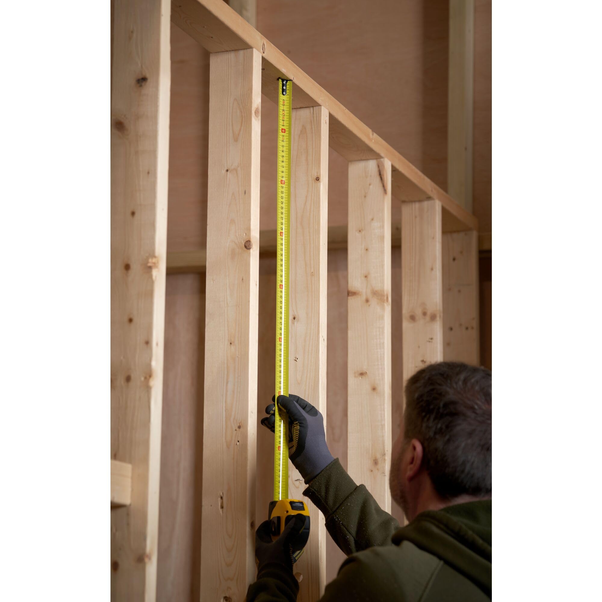 STANLEY Tape Measure Blade Armor 8 M Metric Shock Resistant with Mylar Coating and Cushion Grip 0-33-728