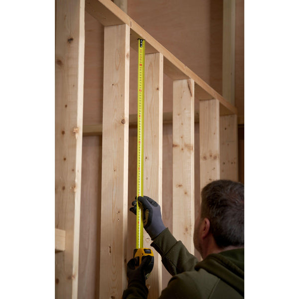 STANLEY Tape Measure Blade Armor 8 M Metric Shock Resistant with Mylar Coating and Cushion Grip 0-33-728