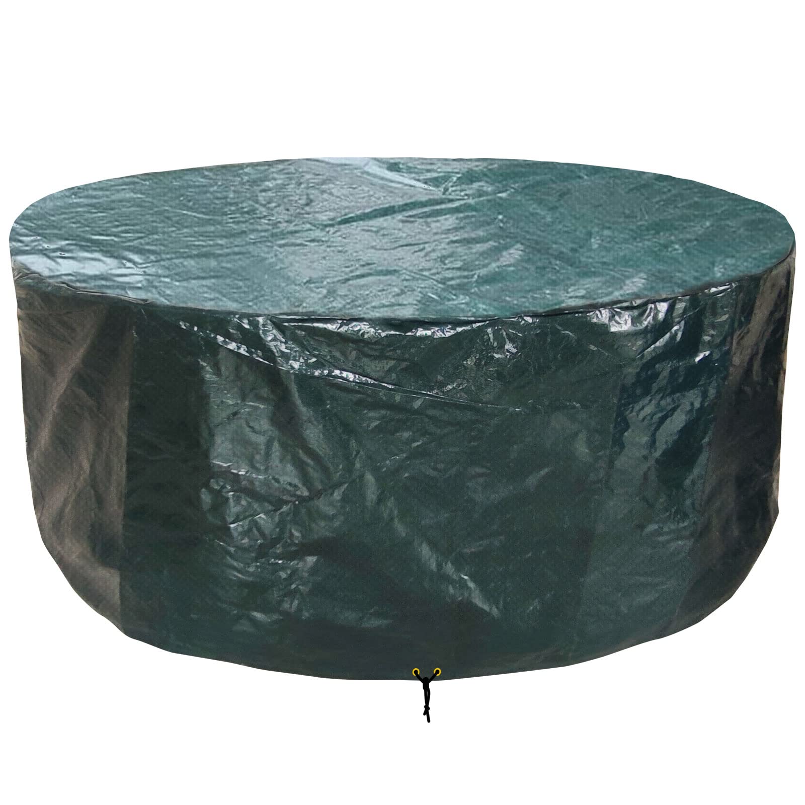 PATIO PLUS Outdoor Furniture Covers Round Patio Table Cover Waterproof - Garden Furniture Set Covers Circular for Patio Table and Chairs Set - Extra