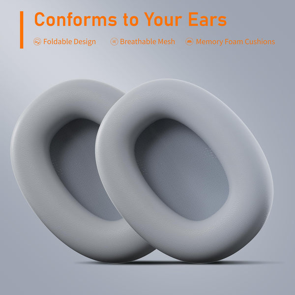 Rebocico Active Noise Cancelling Headphones, Wireless Bluetooth Over-Ear Headphone with Microphone,120H Playtime, Foldable Overhead Headphones with Deep Bass, Fast Charging for Home Travel Office