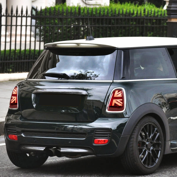 VLAND LED Rear Lights Compatible with Mini Cooper R56 R57 R58 R59 2007-2013, w/Startup Dynamic Display & Sequential Turn Indicator, 1 Set (Red)