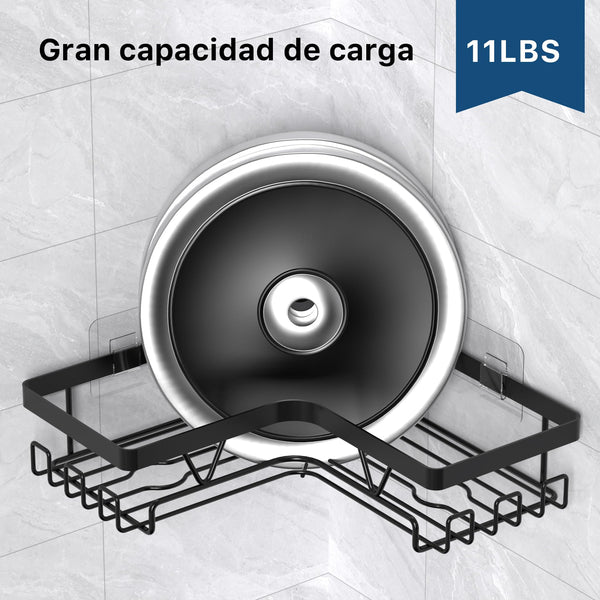 Kegii Telescopic Shower Caddy Corner - Stainless Steel Shower Shelf No Drilling Bathroom Caddy with Soap Holder and Hooks(White), On The Bath or Stand Up Shower