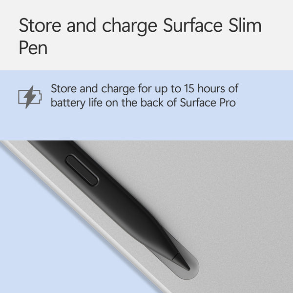 Microsoft Surface Pro Flex Keyboard with Slim Pen | Black | 2-in-1 Alcantara® Keyboard for Surface Pro Windows 11 Copilot+ PC