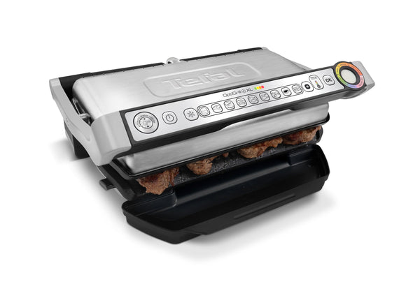 Tefal GC722D40 Optigrill Plus X-Large Grill with 9 Automatic Settings and Cooking Sensor, Non Stick Removable Plates, Automatic Settings and Cooking Sensor, Stainless Steel, Xl