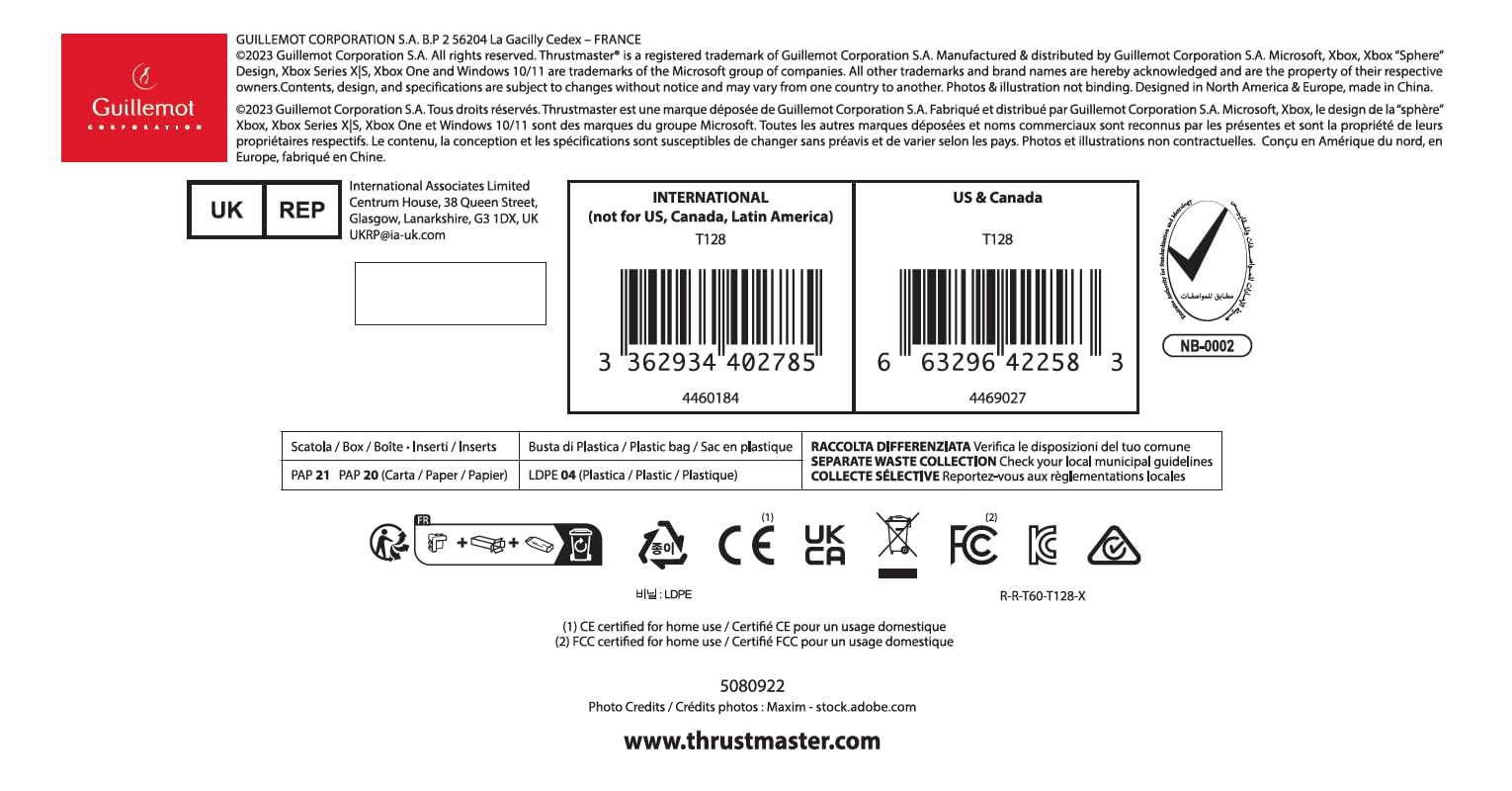 Thrustmaster T128 SimTask Pack – Essential Accessories for T128 Racing Wheel, Compatible with Xbox Series X|S, Xbox One, and PC
