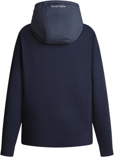 Red Bull Racing X Pepe Jeans Men's RBR Knit Storm Quilt Front Hybrid Knitwear