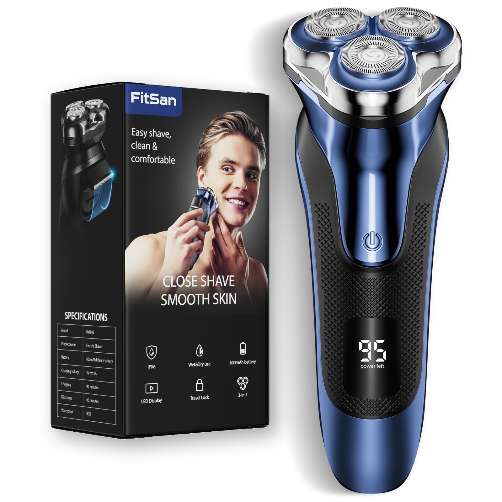 Head Shaver for Bald Men: Electric Bald Razor-7D Wet/Dry Shaving-Professional Grooming Kit for Balder-Rechargeable Head Shavers for Scalp/Face/Beard -Close Shave