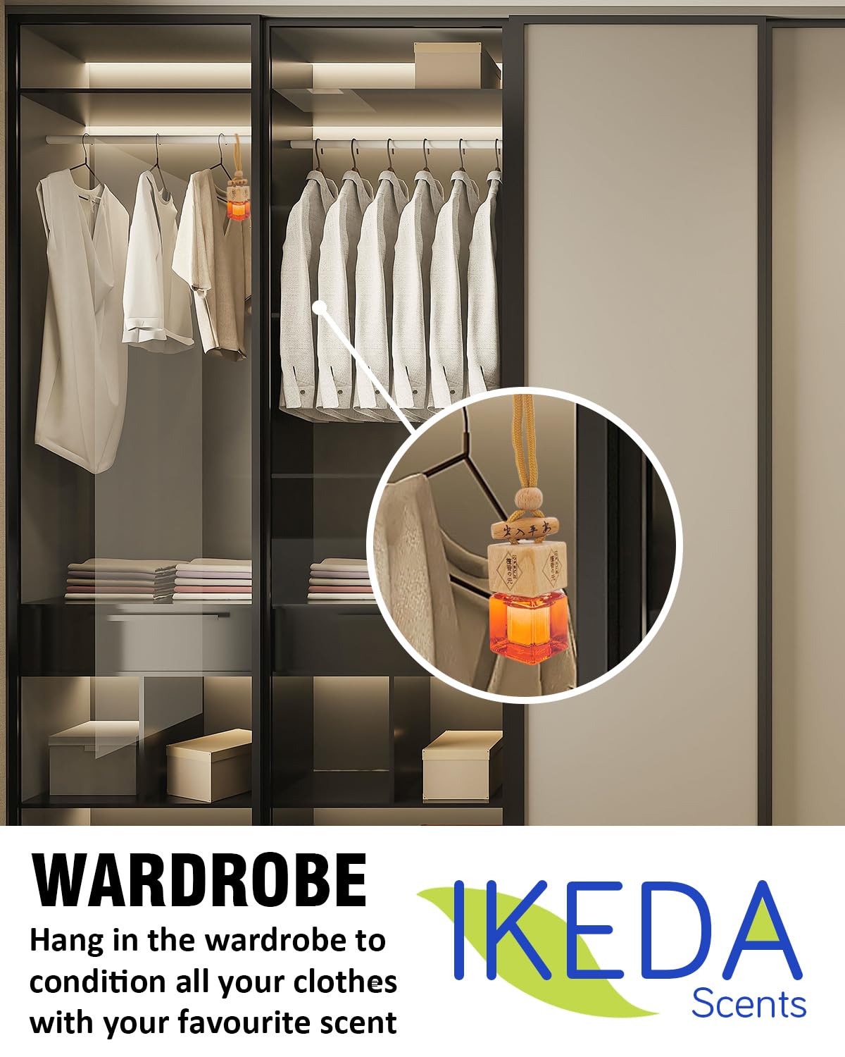 Car Air Fresheners for Men | Air Fresheners with Odour Eliminator Technology | Long Lasting Fragrance Car Accessories for Men | Strong Scents Perfume Diffusers (10ml Dark Night)