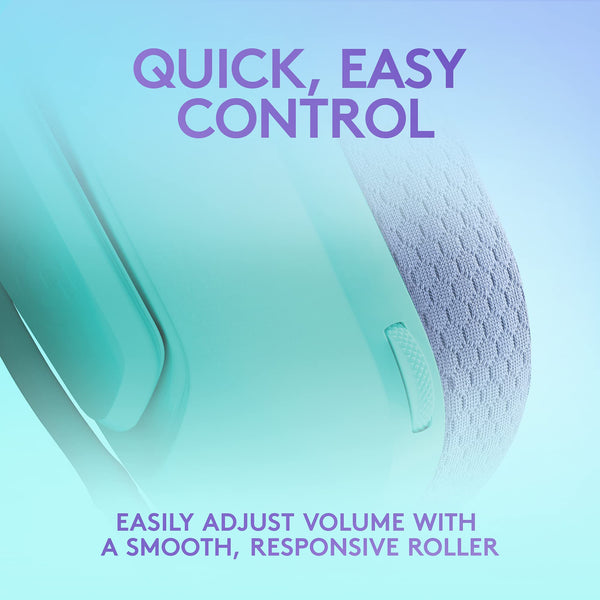 Logitech G G535 LIGHTSPEED Wireless Gaming Headset - Lightweight on-ear headphones, flip to mute mic, stereo, compatible with PC, PS4, PS5, USB rechargeable - Black