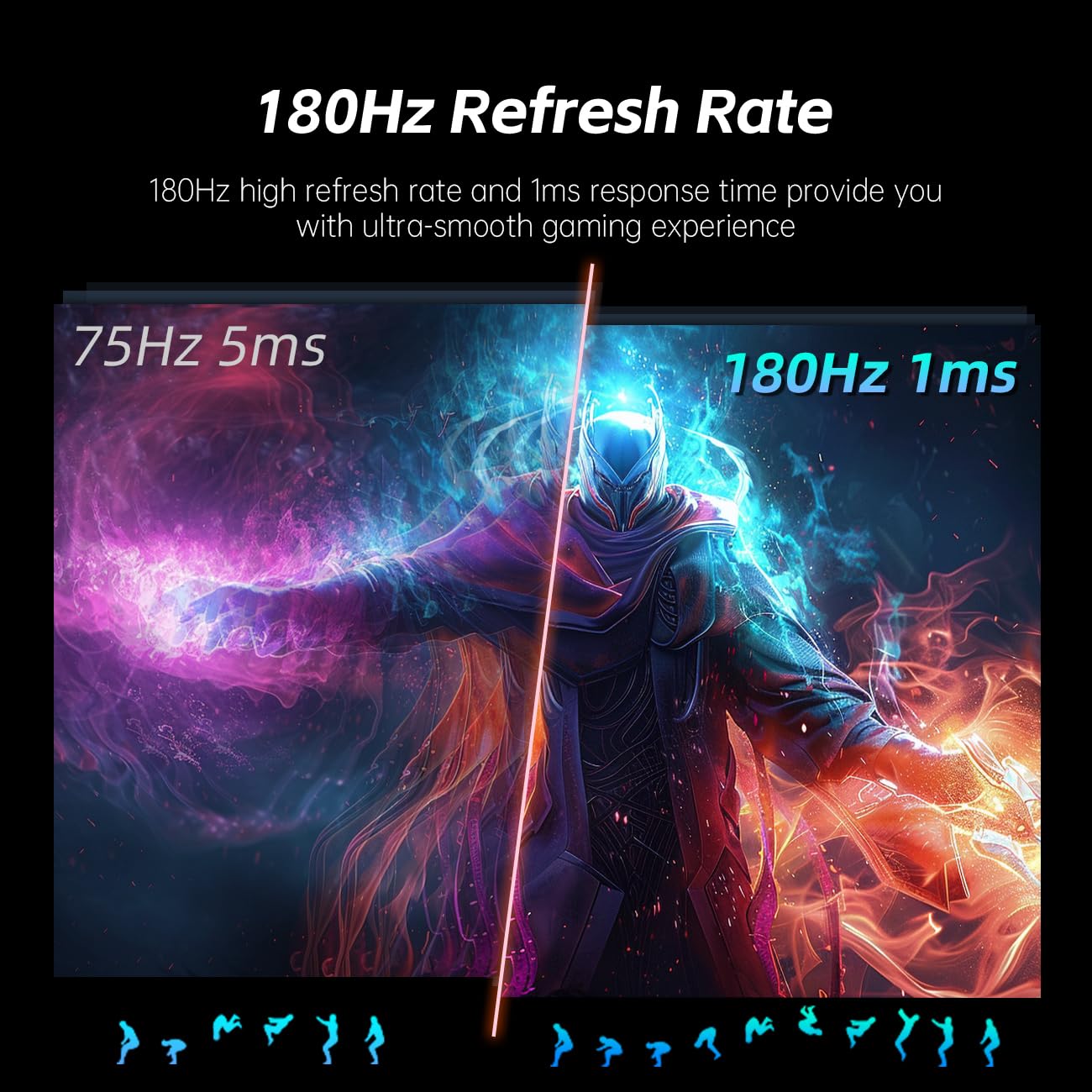 KTC Flat 32 Inch Monitor, QHD 1440P 2K@100Hz IPS Large Computer Monitor, Ultra Thin Bezels, Anti-Blue Light, HDR10, 103% sRGB, 86% DCI-P3, 350 Nits, 3ms MPRT, Adaptive Sync for Working and Gaming