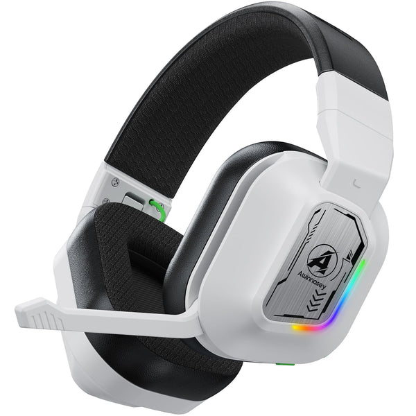 PH4 Wireless Gaming Headset with Microphone, Game/Music Mode, 2.4GHz Bluetooth Gaming Headphones for PS5, PS4, PC, Switch, Low Latency Lossless Sound Foldable Noise Cancelling Black