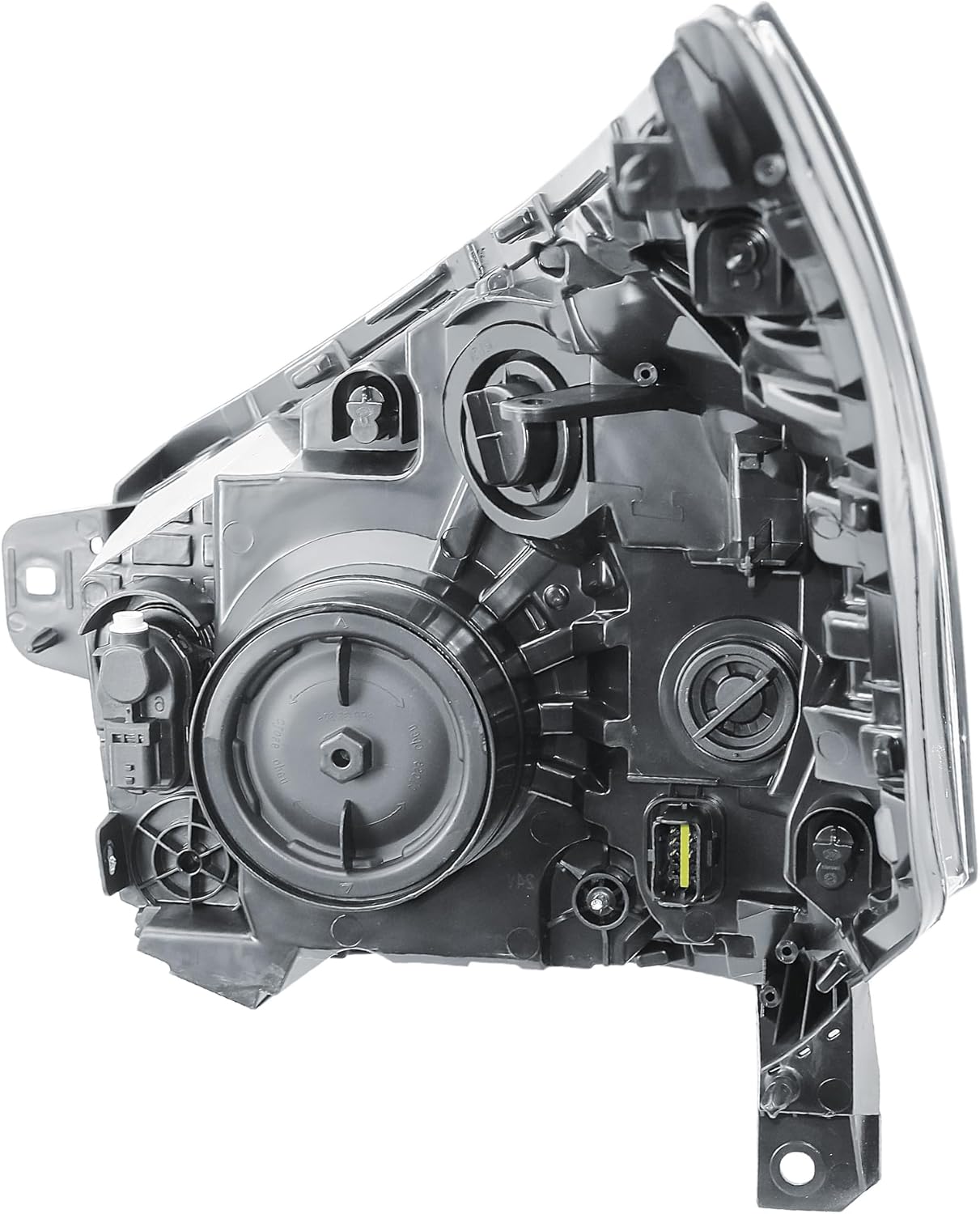 LONGLING Replacement Driver Right Side O/S Headlight Head Lamp Electric Adjustment with DRL 6 pins for Vauxhall Vivaro 2014-2019