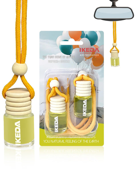 Ikeda scents Ikeda Car Air Fresheners | Automotive Hanging Pendant | Auto Perfume Diffuser with Real Oil | Strong and Long Last Fragrance | Fresh Smell Cover Odours | Car Accessories for Men Women