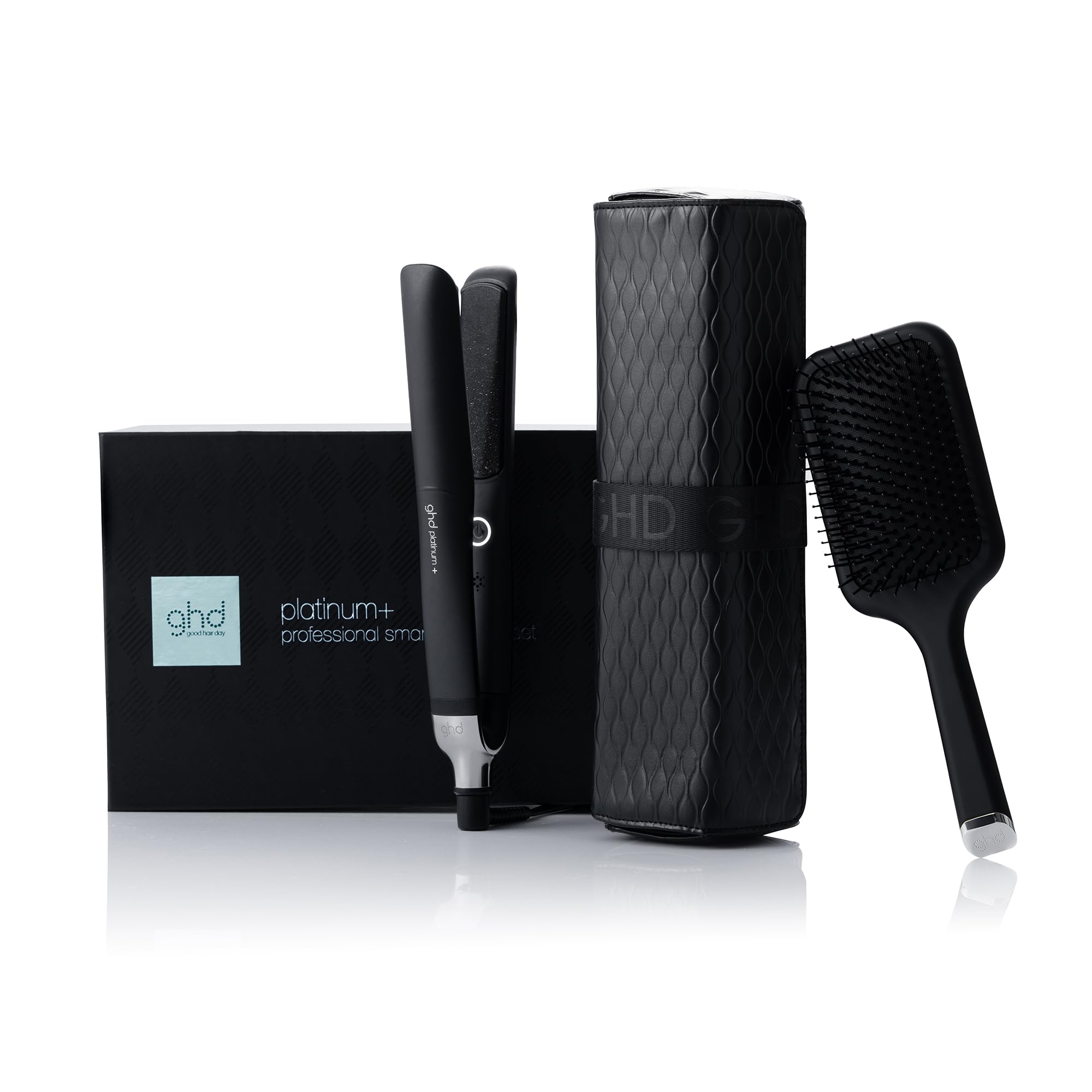 ghd Platinum+ Hair Straightener & Professional Styler - Stronger Hair, More Shine, Colour Protection - for All Hair Types - (UK Plug)