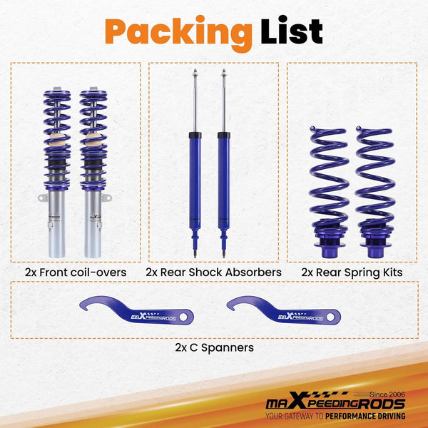 maXpeedingrods Coilover Suspension Kit for BMW 1 Series E87 2004-2012 Hatchback