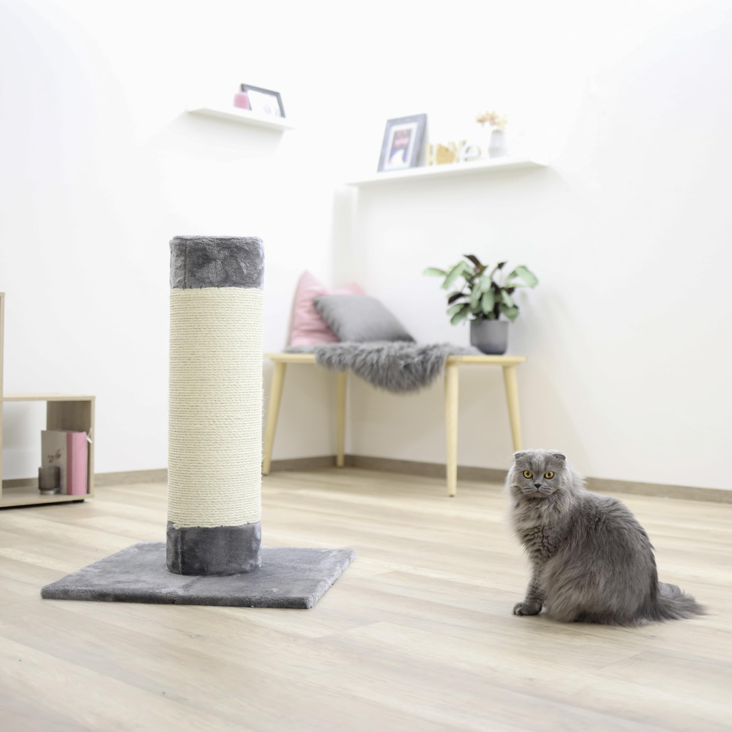 Kerbl Opal Ultra Scratching Post, 60 x 60 x 82 cm, Grey