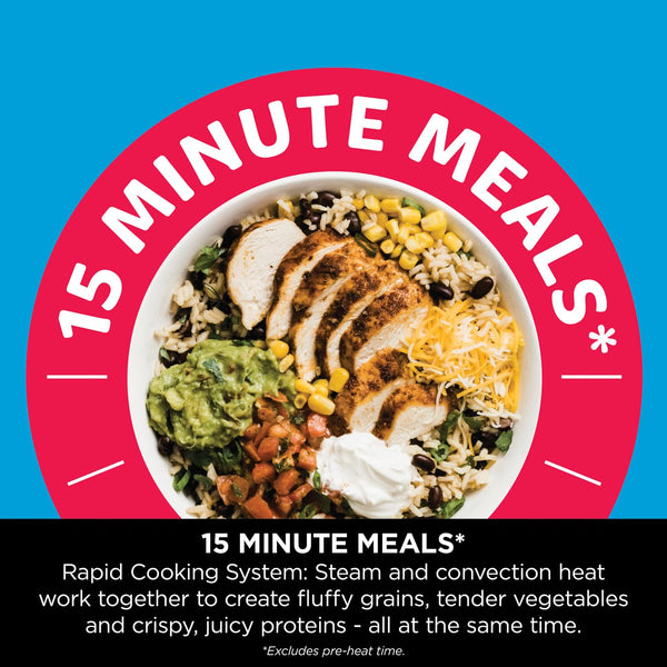 Ninja Speedi 10-in-1 Rapid Cooker, Air Fryer and Multi Cooker, 5.7L, Meals for 4 in 15 Minutes, Air Fry, Steam, Grill, Bake, Roast, Sear, Slow Cook & More, Cooks 4 Portions, Sea Salt Grey, ON400UK