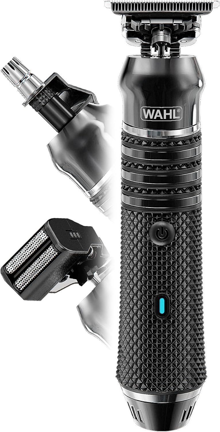 Wahl Pro Series High Visibility Trimmer, Close Cutting Blade, Lithium-Ion, Waterproof Beard Trimmer, Grooming Kit, Interchangeable Heads, Professional, Cordless, Close Cutting