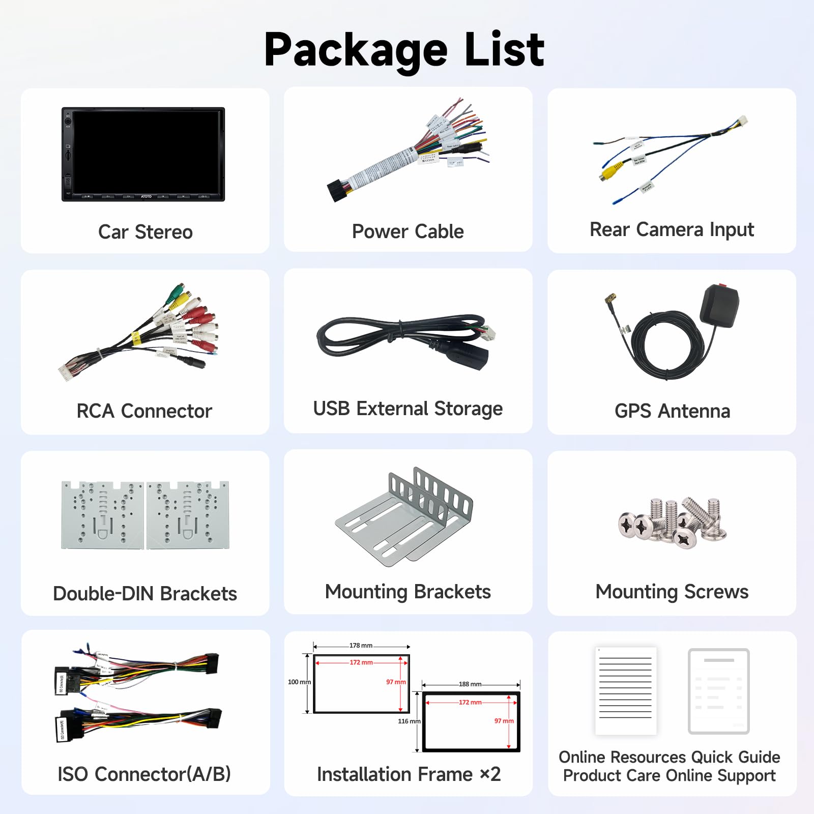 A5L 10.1inch Android Double DIN Car Stereo, WiFi/Bluetooth/USB Tethering, Wireless CarPlay/Android Auto, Touchscreen Car Radio, 24B-EQ DSP, MirrorLink, 2G+32G, FM/RDS, AI Chat, GPS Tracking