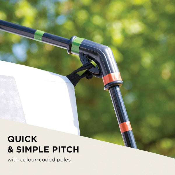 Coleman Tent Octagon, 6 Man Festival Dome Tent, 6 Person Family Camping Tent with 360° Panoramic View, Stable Steel Pole Construction, Sewn-in Groundsheet, 100 Percent Waterproof