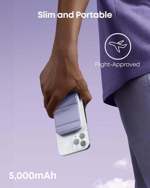 Anker Power Bank, 622 Magnetic Battery (MagGo), 5000mAh Foldable Magnetic Wireless Portable Charger and USB-C for iPhone 16/16 Plus/16 Pro/16 Pro Max, iPhone 15/14/13/12 Series