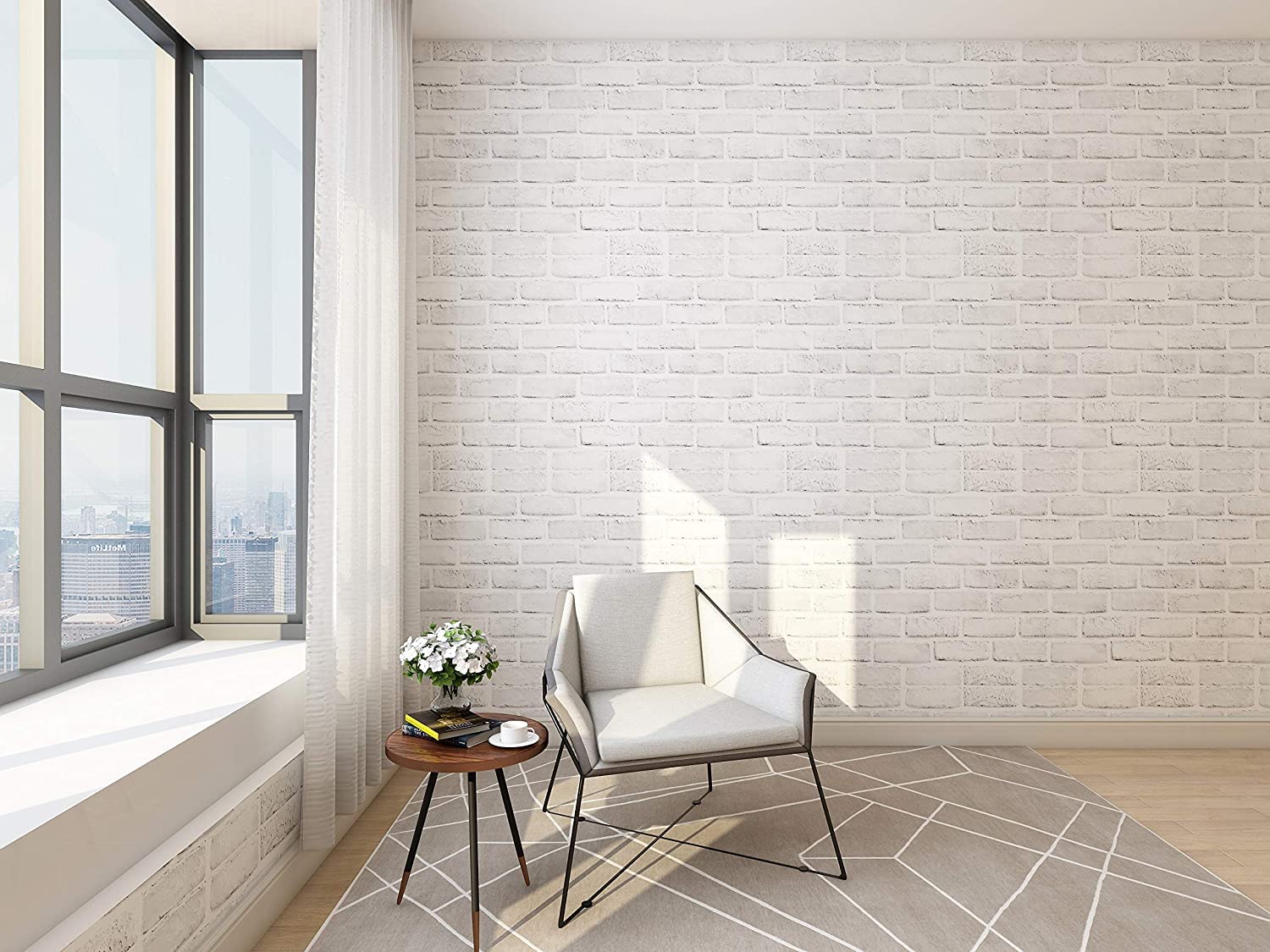 myforHD Self-Adhesive Wood Grating Wallpaper Wood Stripe Grain Natural Wooden Slats Wallpaper Peel and Stick Contact Paper PVC Vinyl Film Removable Waterproof