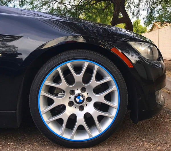 Rimblades Original Black Alloy Wheel Protectors - DIY | 9 Colours Available | Universal Fit for All Wheels | Durable Rim Guards | Car Wheel Scratch Protection | Rim Protection