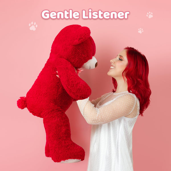 HollyHOME 150cm Giant Teddy Bear Stuffed Animal Large Soft Toys Plush Bear, Light Brown Age 3+