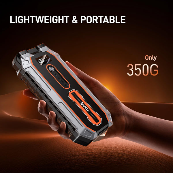 Ipflin Jump Starter Power Pack - 3000A Peak 18000mAh Portable Car Battery Booster Jump Starter for Up to 6.5L Gas & 3.5L Diesel Engines,USB-C Ports, LCD Display