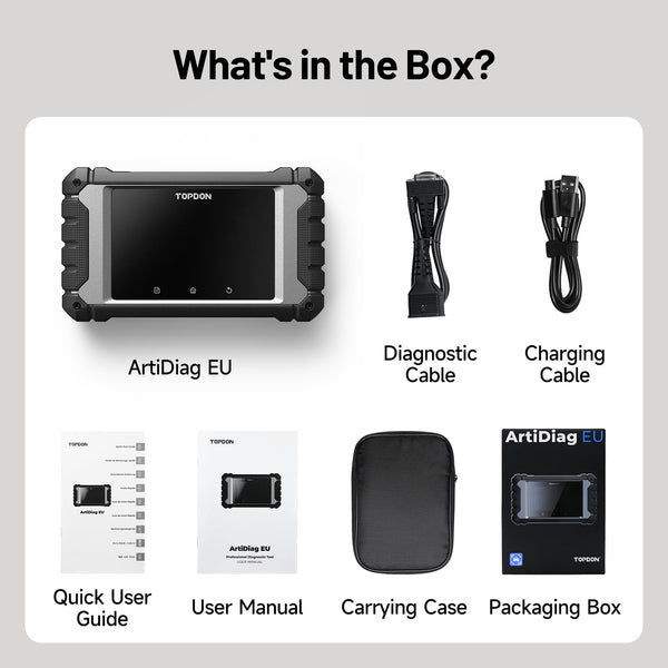 TOPDON ArtiDiag EU-A Full-system Diagnostic Tool for Mercedes-Benz, BMW, V.A.G Vehicles, ECU Online Coding, Bi-Directional Control, All Service Functions, Lifetime Free Update