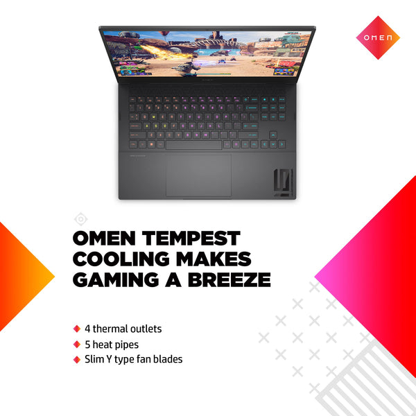 HP Omen 17" Gaming Laptop and HyperX Cloud III Wired Headset bundle, AMD Ryzen 7-8845HS, AI Enhanced, 16 GB RAM, 1TB SSD, NVIDIA GeForce RTX 4050 Graphics, FHD Display, 144Hz, Black, 17-db0016sa