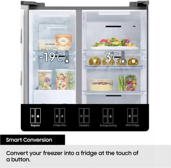 Samsung RH69CG895DS9EU fridge-freezer Freestanding 645 L Silver