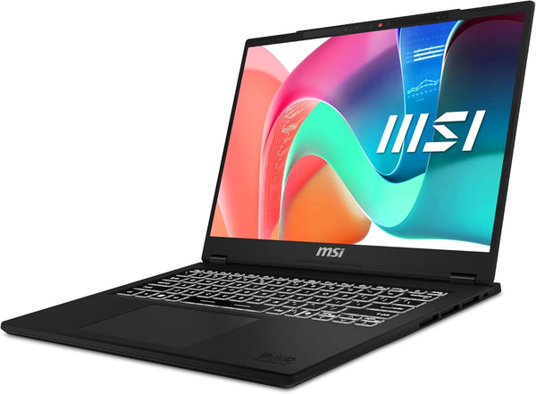 MSI Modern 14H Laptop | Intel Core 5 210H | Intel Graphics | 14" Full HD+ Screen | 16GB RAM | 512GB SSD | Windows 11 Home Plus | Classic Black
