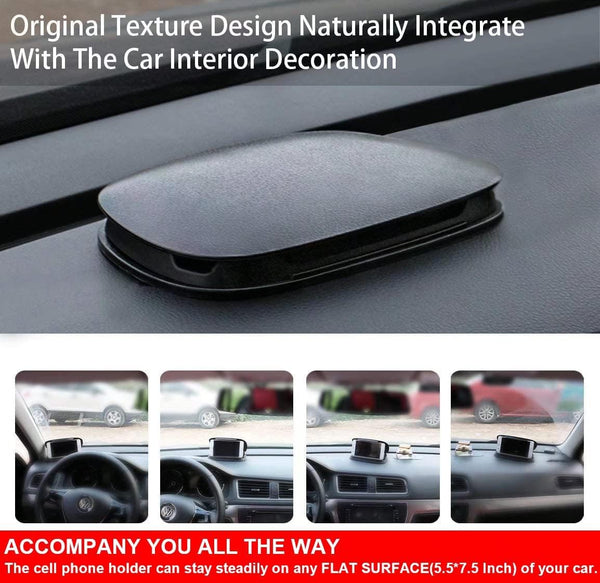 Mancro Car Phone Holder Cradles, Universal Mobile Phone Car Mount Dashboard Holder Fit for 3 to 6.8 inch Devices Compatible for iPhone, Samsung S22, S21, Huawei, GPS Devices