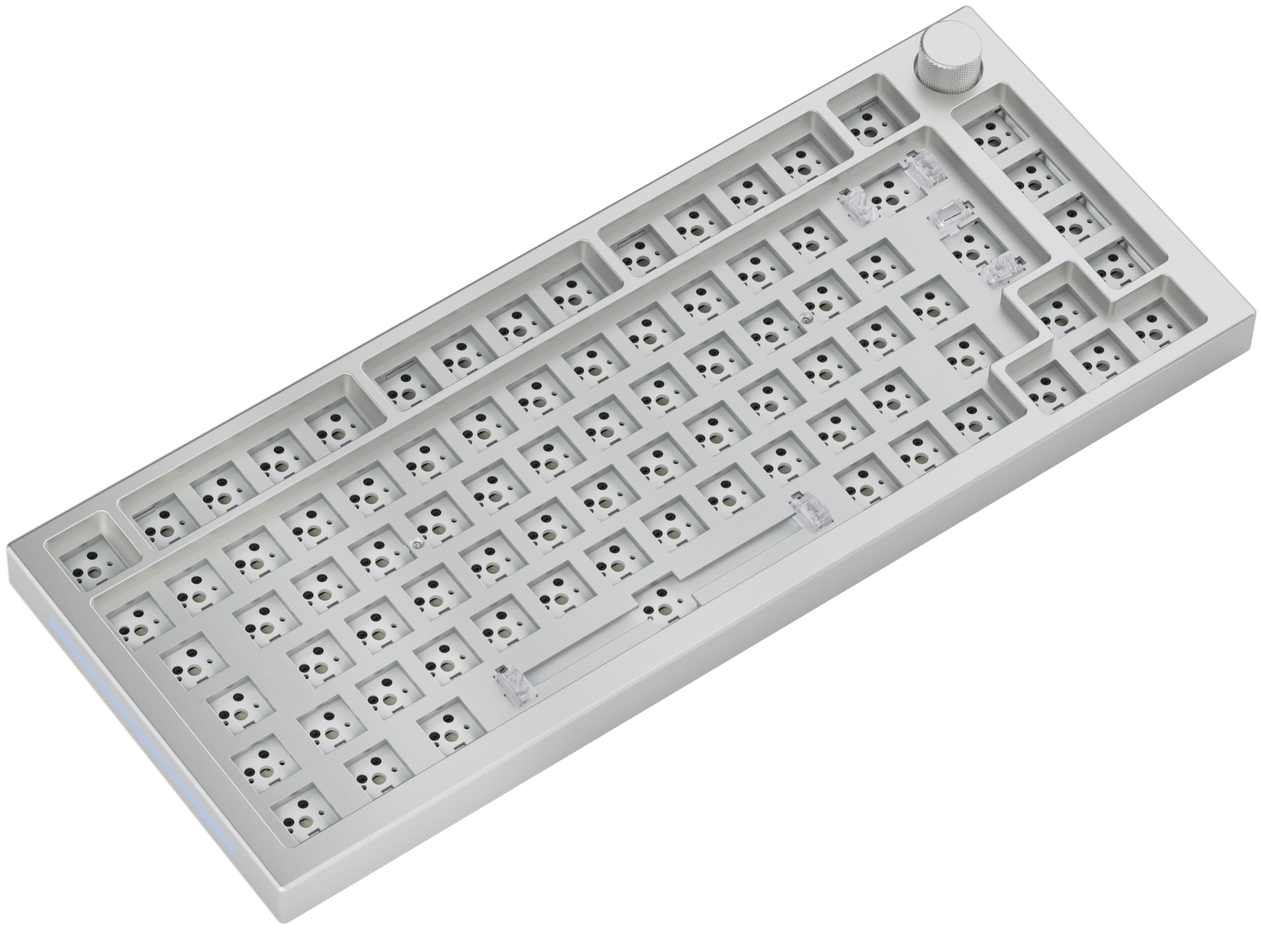 Glorious Gaming GMMK PRO 75% Barebones (Frame Only) - Modular Mechanical Gaming Keyboard, TKL Size (75%), 1.5kg Frame, RGB, Customisable, 5-Pin Switch Support, International/ISO Layout - Black Slate